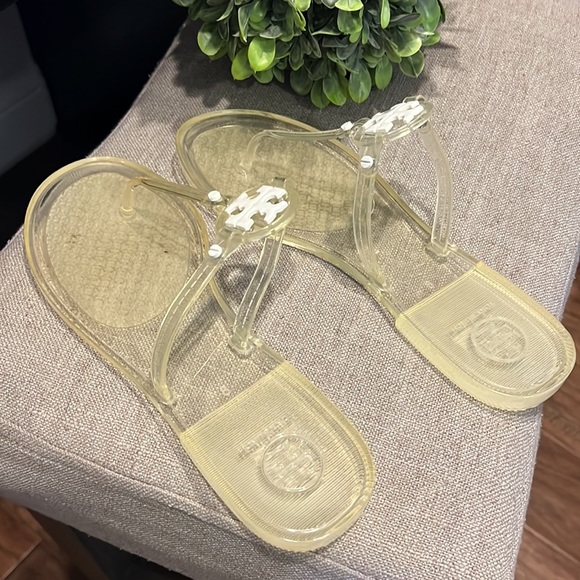 Women’s Clear Tory Burch Miller Sandals Size 8 - Picture 2 of 5
